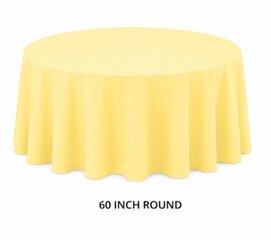 60in Yellow Round Table Linens