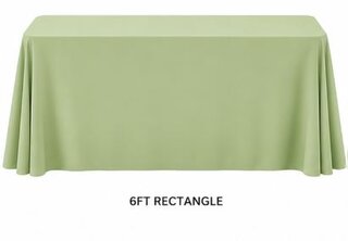 6ft Green Linens
