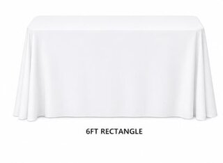 6ft White Linens