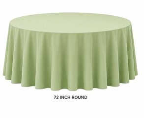 72in Green Round Table Linens