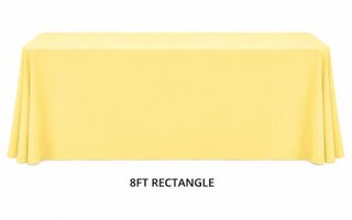 8ft Yellow Table Linens