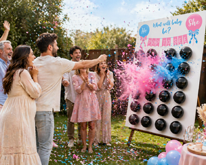 Gender Reveal Balloon Dart Board (Powder)