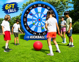 Kickball & Fast Pitch - 6ft Tall ( 2 Kickballs & 4 Pitching Balls )