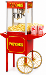 Popcorn Machine w/ 50 Count Package - Includes Popcorn and Bags 