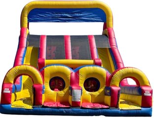 27FT Monster Dual Lane Waterslide Obstacle Course - Wet or Dry