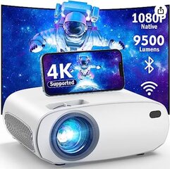 4K WiFi Bluetooth Projector with USB slot