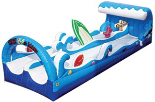 35ft Surf the Wave - Slip & Slide Dual Lane into Pool 