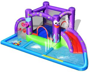 Octopus 6 in 1 Combo Water Slide w/ Bounce House