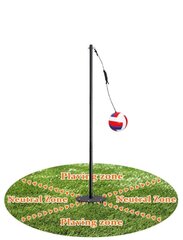 Tetherball - 8ft Tall with Adjustable Pole, Regulated Ball and Rope