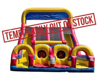 27FT Monster Dual Lane w/ Obstacle Courses - Wet or Dry