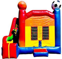 15ft Water Slide w/ Sports Bounce House Combo