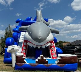 The Megalodon - 24FT Dual Lane Waterslide 