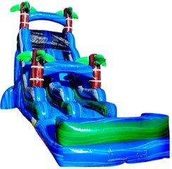 22ft Blue Crush Waterslide w/ Large Pool