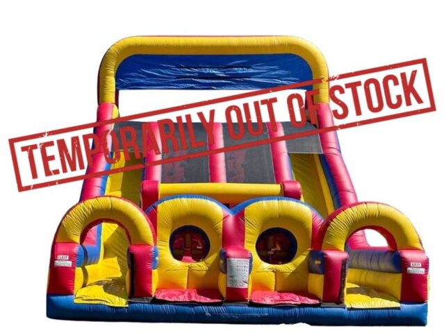 The Monster Dual Lane Waterslide Obstacle Course
