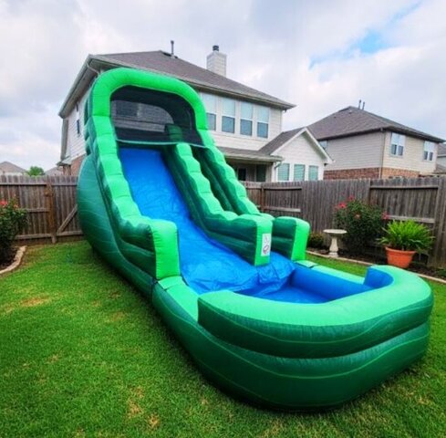 The Gecko  18ft Waterslide w/ Huge Pool