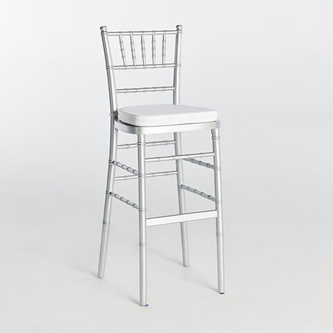 Silver Bar Stool