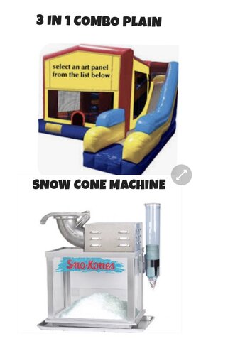 Package 9 3 in 1 combo /snow cone