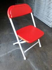 Red  Kids Folding Chairs