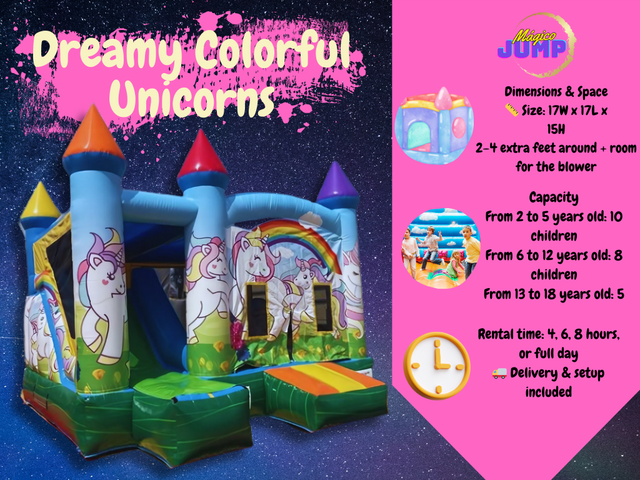 Dreamy Colorful Unicorns