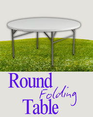 60' Round  Folding Table