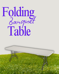 6 Ft Folding Banquet Table
