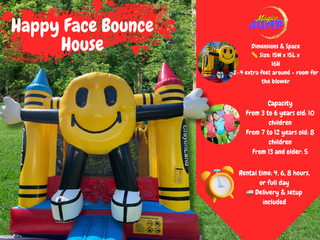 Happy Face Bounce House 14x14