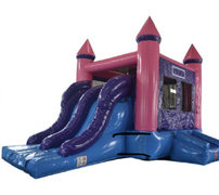 Pink - castle combo double slide 