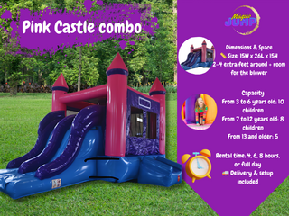 Pink Castle Combo double slide 