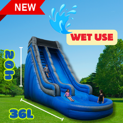 Blue Water Slide Wet Use