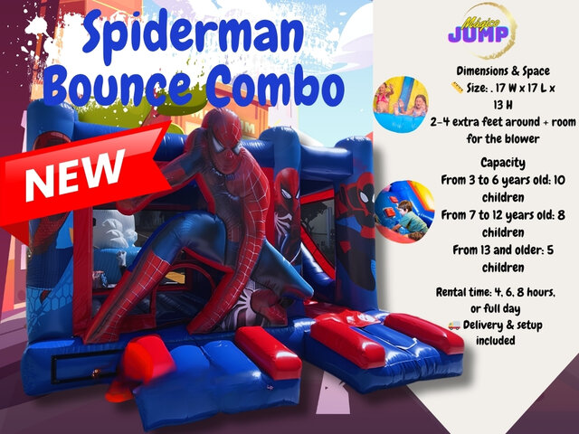 Spiderman Bounce Combo Size