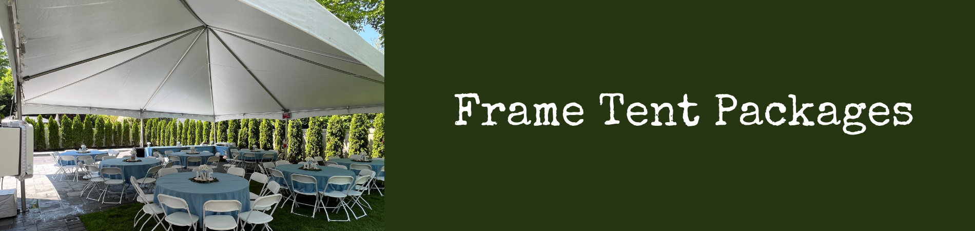 Frame Tent Party Packages