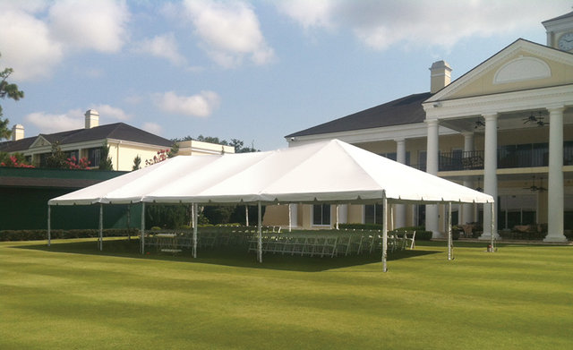 15' x 40' Frame Tent (White) Sidewalls Not Included