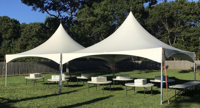 20' x 40' High Peak Frame Tent (White) Sidewalls Not Included