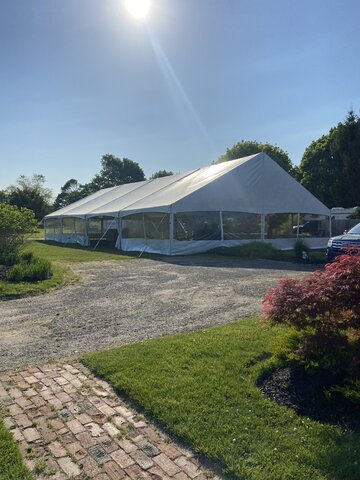 40'X120' JumboTrac (White Top) Sidewalls Not Included