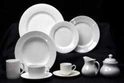 White Round Dinner Plate