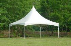 10' x 10' High Peak Frame Tent (White) Sidewalls Not Included