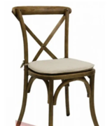 Cross Back Wood Chairs 