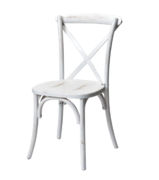 White Wash Cross Back Chairs 