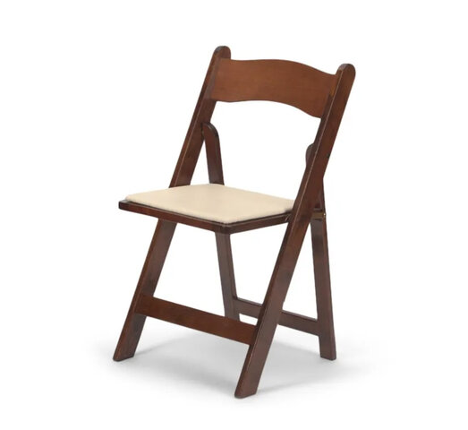 Chocolate Resin Folding Chair