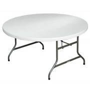 60” White Indoor/Outdoor Round Tables