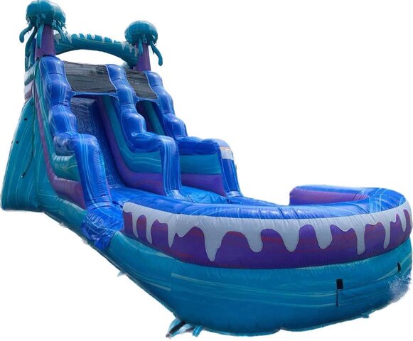 15ft Electric Lagoon Single Lane Waterslide