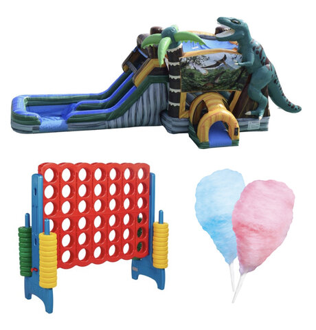 XL Jurassic Party Package- w/ Cotton Candy & Jumbo Connect 4
