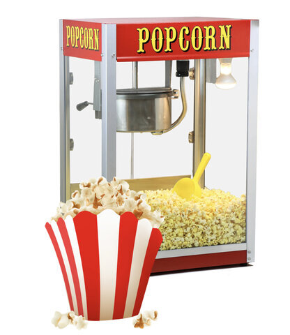 Large Countertop Popcorn Machine - 50 Servings Included