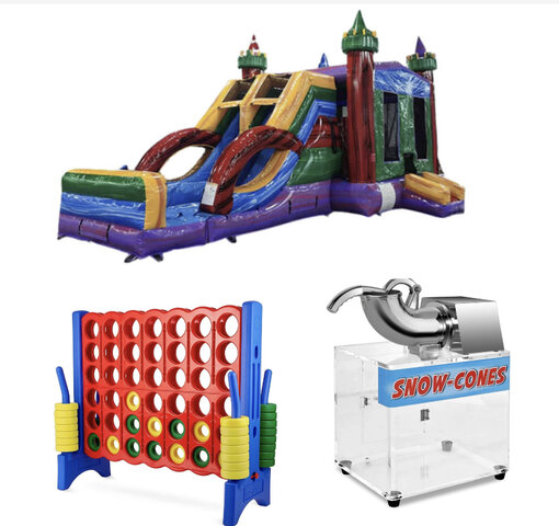 Extra Large Bounce House & Slide Party Package