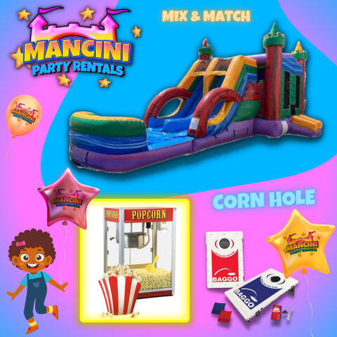 Themed/XL Bounce & Slide Party Package