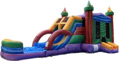7N1 Double Lane Royal Castle Bounce & Slide | Wet or Dry