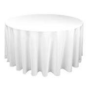 60” Round Table Linens - White