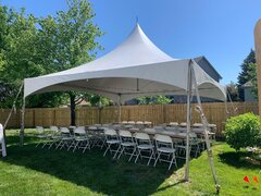 20x20 High Peak Frame Tent Party Package