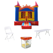 Deluxe Jumper Party Package ... [Includes: Jumper, Game or Concession, Tables & Chairs]