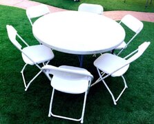 (5) 48" Round Tables  & (30) Chairs 